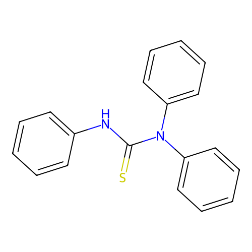 N,N,N'-triphenylthiourea structure