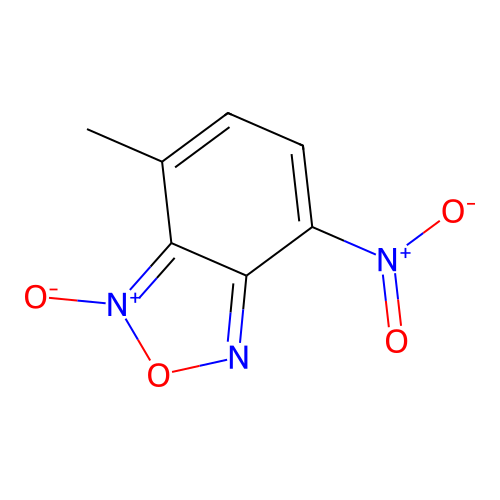 7-Methyl-4-nitro-2,1,3-benzoxadiazole 1-oxide structure