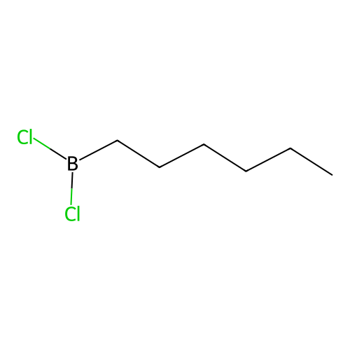 Hexyl boron dichloride structure
