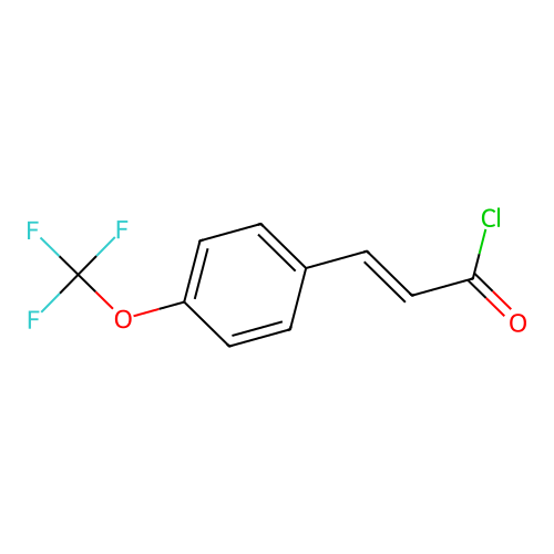 3-[4-(Trifluoromethoxy)phenyl]prop-2-enoyl chloride structure