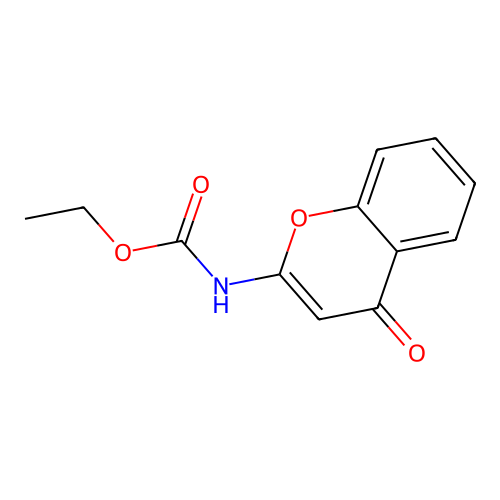 2-Ethoxycarbonylaminochromone structure