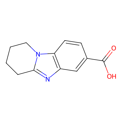 1,2,3,4-Tetrahydropyrido[1,2-a]benzimidazole-7-carboxylic acid structure