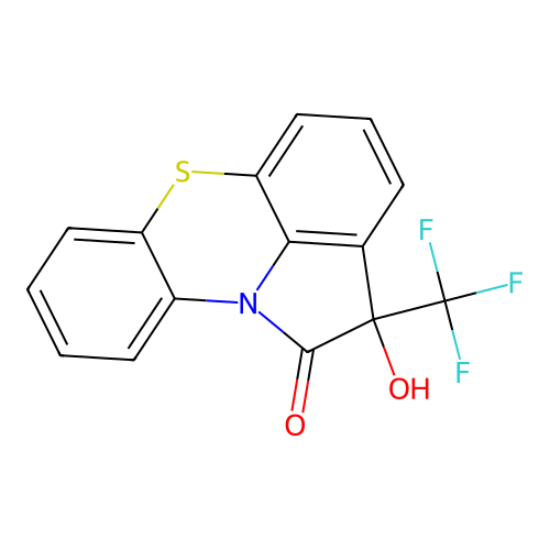 2-Hydroxy-2-(trifluoromethyl)pyrrolo[3,2,1-kl]phenothiazin-1(2H)-one structure