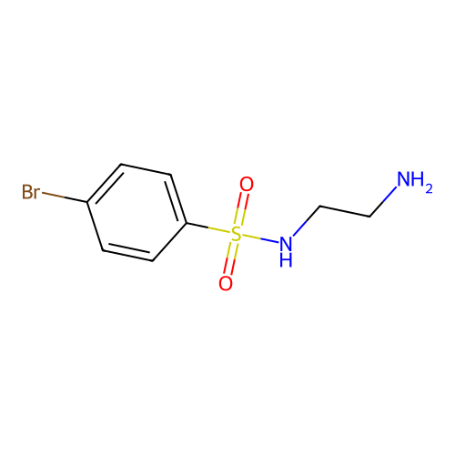 N-(2-aminoethyl)-4-bromobenzenesulfonamide structure