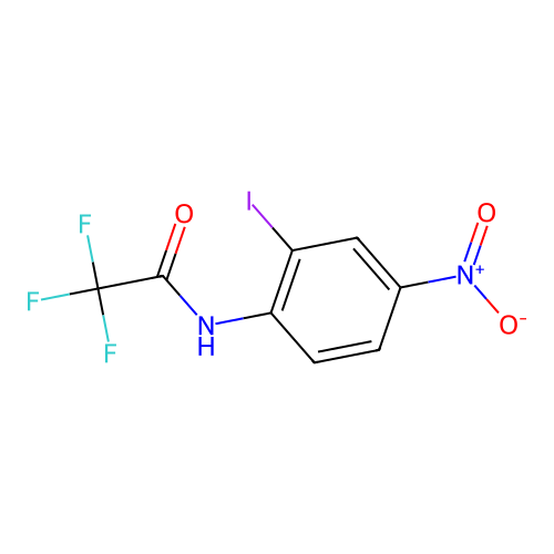 2,2,2-trifluoro-N-(2-iodo-4-nitrophenyl)acetamide structure