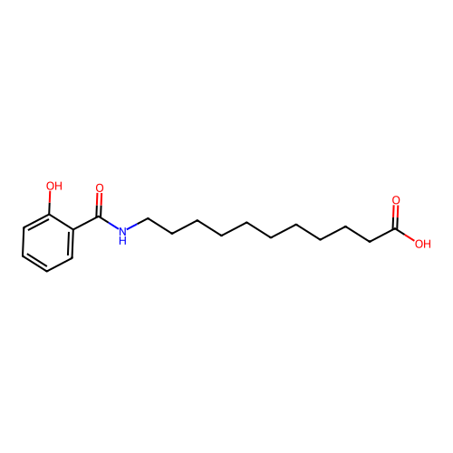 11-[(2-hydroxybenzoyl)amino]undecanoic Acid structure