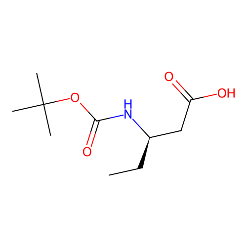 (3R)-3-{[(tert-butoxy)carbonyl]amino}pentanoic acid structure