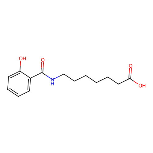 7-[(2-hydroxybenzoyl)amino]heptanoic Acid structure