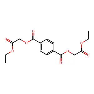 Bis(ethoxycarbonylmethyl) benzene-1,4-dicarboxylate structure