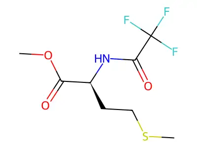 Methyl 4-methylsulfanyl-2-[(2,2,2-trifluoroacetyl)amino]butanoate structure