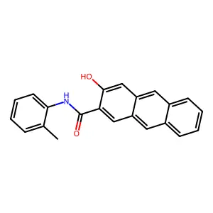 3-Hydroxy-2-anthro-o-toluidide structure