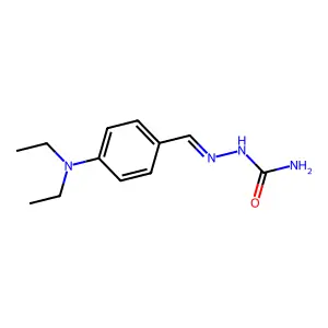 [[4-(Diethylamino)phenyl]methylideneamino]urea structure
