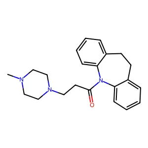 5H-Dibenz(b,f)azepine, 10,11-dihydro-5-(3-(4-methylpiperazinyl)propionyl)- structure
