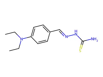 4-(N,N-diethylamino)benzaldehyde thiosemicarbazone structure