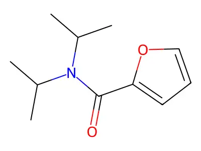 2-Furancarboxamide, N,N-bis(1-methylethyl)- structure