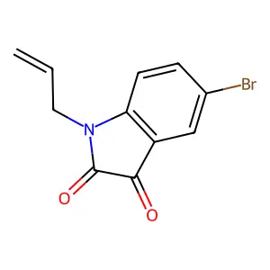 1-Allyl-5-bromo-1H-indole-2,3-dione structure