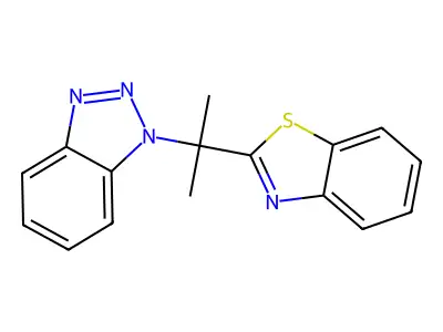 1-[2-(1,3-Benzothiazol-2-yl)propan-2-yl]-1H-1,2,3-benzotriazole structure
