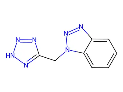 1-(2H-tetrazol-5-ylmethyl)benzotriazole structure