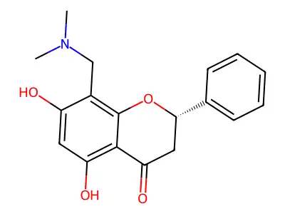 8-Dimethylaminomethyl pinocembrin structure