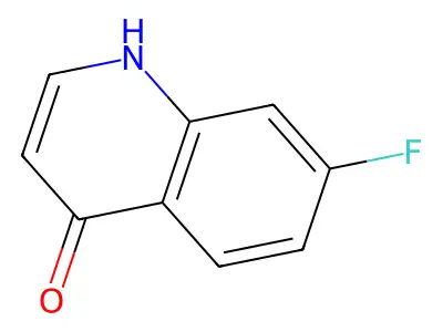 7-Fluoro-4-quinolinol structure