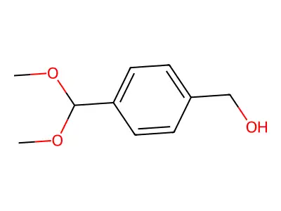 4-(Hydroxymethyl)benzaldehyde dimethyl acetal structure