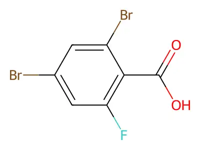 2,4-Dibromo-6-fluorobenzoic acid structure