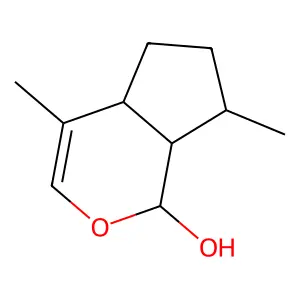(+)-Iridodial lactol structure