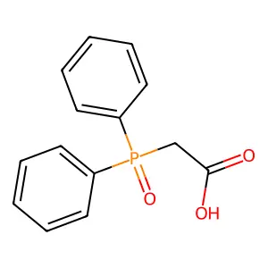 Carboxymethyldiphenylphosphine structure