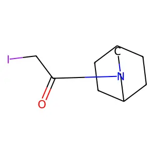 3-Azabicyclo(3.2.2)nonane, 3-(iodoacetyl)- structure