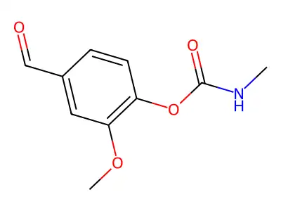 4-Formyl-2-methoxyphenyl methylcarbamate structure