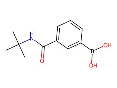 (3-(tert-Butylcarbamoyl)phenyl)boronic acid structure