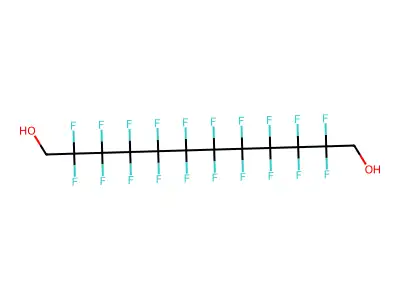 2,2,3,3,4,4,5,5,6,6,7,7,8,8,9,9,10,10,11,11-Icosafluorododecane-1,12-diol structure