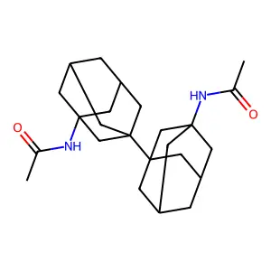 Acetamide, N,N'-(1,1'-bitricyclo(3.3.1.1(sup 3,7)decane)-3,3'-diylbis- structure
