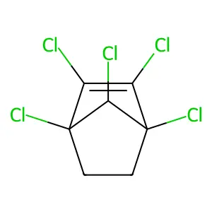 1,2,3,4,7-Pentachlorobicyclo[2.2.1]hept-2-ene structure