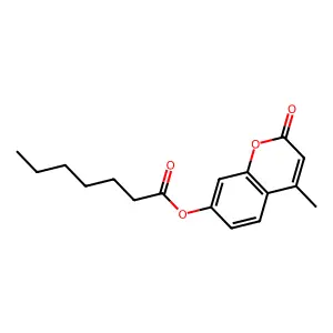 4-Methylumbelliferyl heptanoate structure