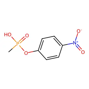 Methyl-phosphonic acid mono-(4-nitro-phenyl) ester structure
