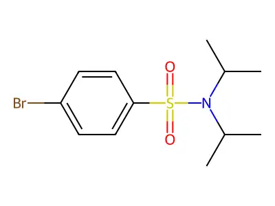 4-bromo-N,N-bis(propan-2-yl)benzene-1-sulfonamide structure