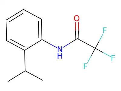 Acetamide, 2,2,2-trifluoro-N-[2-(1-methylethyl)phenyl]- structure