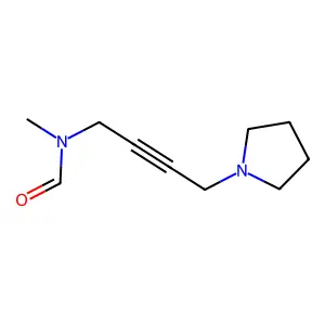 Formamide, N-methyl-N-[4-(1-pyrrolidinyl)-2-butynyl]- structure