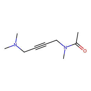 N-(4-二甲氨基-2-丁炔基)-N-甲基乙酰胺 structure