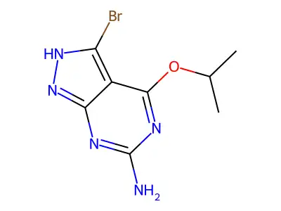 1H-Pyrazolo[3,4-d]pyrimidin-6-amine, 3-bromo-4-(1-methylethoxy)- structure
