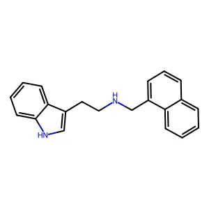 2-(1H-indol-3-yl)-N-(naphthalen-1-ylmethyl)ethanamine structure