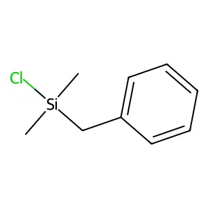 Benzene, [(chlorodimethylsilyl)methyl]- structure
