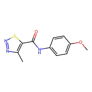 N-(4-methoxyphenyl)-4-methyl-1,2,3-thiadiazole-5-carboxamide structure