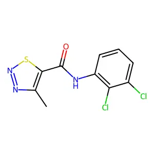 N-(2,3-dichlorophenyl)-4-methyl-1,2,3-thiadiazole-5-carboxamide structure