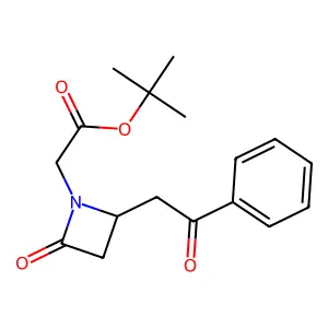 tert-Butyl [2-oxo-4-(2-oxo-2-phenylethyl)azetidin-1-yl]acetate structure