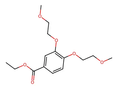 Ethyl 3,4-bis(2-methoxyethoxy)benzoate structure