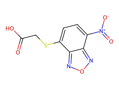 [(7-Nitro-2,1,3-benzoxadiazol-4-yl)thio]acetic acid structure