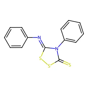4-Phenyl-5-(phenylimino)-1,2,4-dithiazolidine-3-thione structure