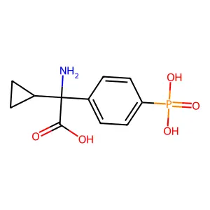 (RS)-α-环丙基-4-膦酰基苯基甘氨酸 structure